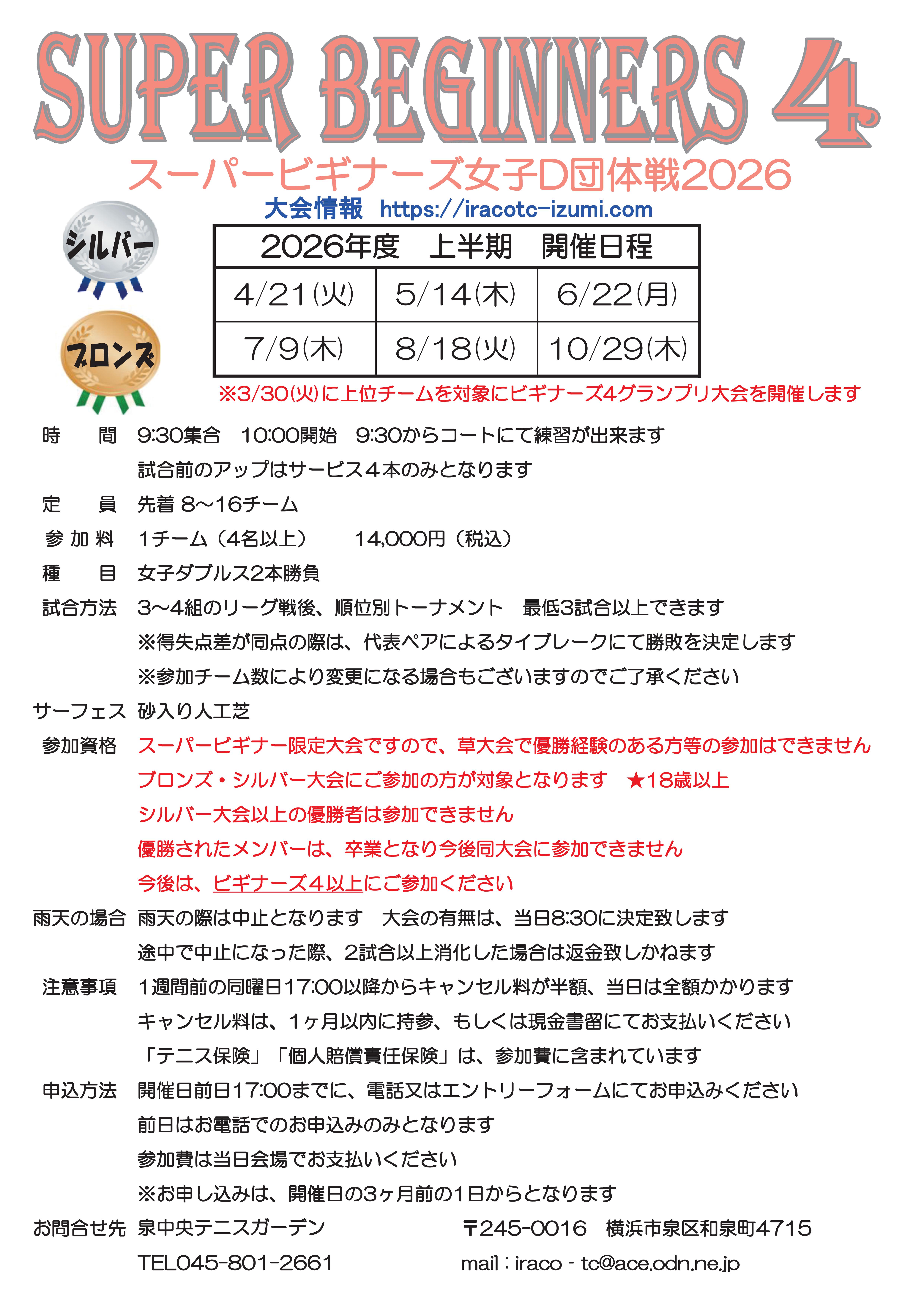 8年度2026上半期スービギ4 - スーパービギナーズ４
